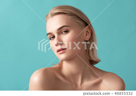 Groomed lady loving skin treatment 40855332