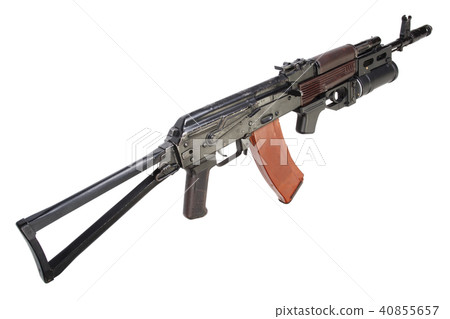 Kalashnikov AK 74 with GP-25 grenade launcher Kalashnikov AK 74 with GP-25 grenade launcher 40855657