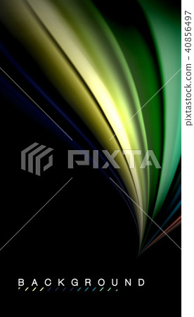 Fluid mixing colors, vector wave abstract background 40856497