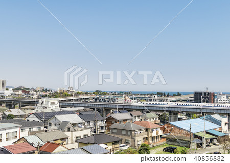 [小田原站附近的東海道新幹線] 40856882