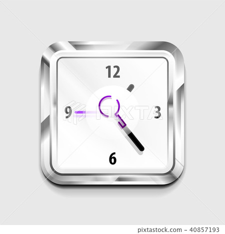 Search magnifyier web button, magnify icon. Modern magnifying glass sign, web site design or mobile 40857193