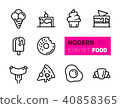 icons set of street food 40858365