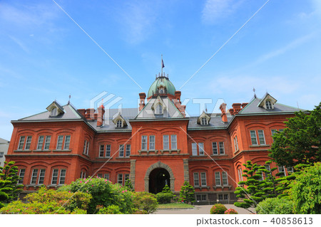 北海道機構前主要政府大樓紅磚 北海道機構前主要政府大樓紅磚 40858613