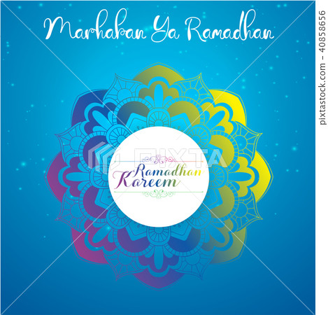 Marhaban Ya Ramadhan. Ramadan kareem greetings car 40858656