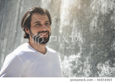 Cheerful male person with beard 40858905