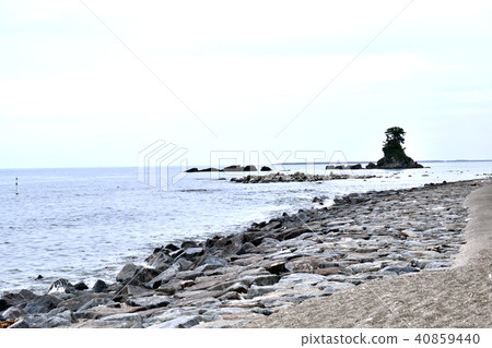 Ameya沿海女性岩石 40859440