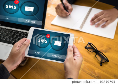 SMS Messaging Communication Notification Alert SMS Messaging Communication Notification Alert 40859793