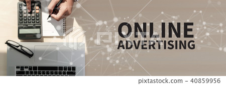 ONLINE ADVERTISING Business team work with ONLINE ADVERTISING Business team work with 40859956