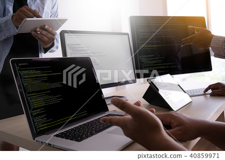 Programmer working Developing programming 40859971