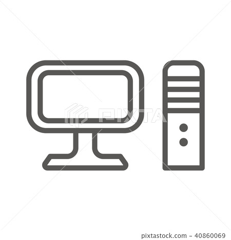 Icon Series (Slim / Gray) - Stock Illustration [40860069] - PIXTA