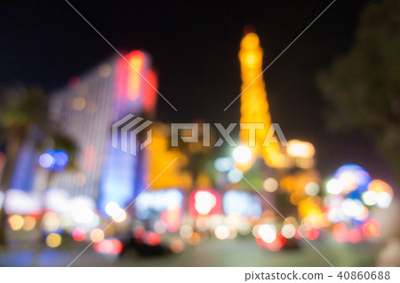 Las Vegas Blurred background night Las Vegas Blurred background night 40860688