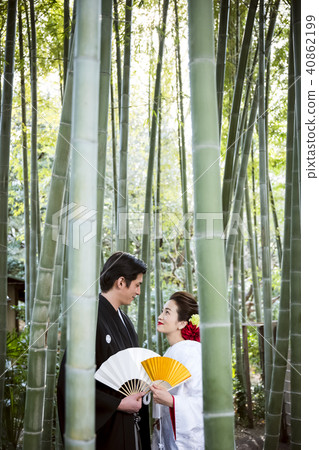 Japanese dress wedding bride and groom 40862199