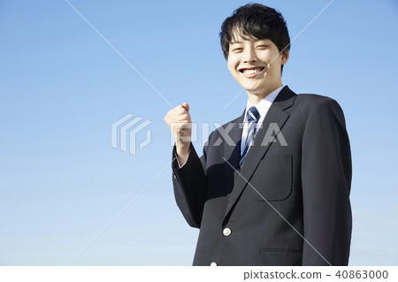Male high school student portrait Male high school student portrait 40863000