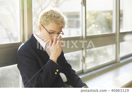 外國男性高中生放學後肖像 外國男性高中生放學後肖像 40863129