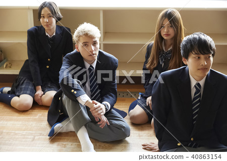 High school students classroom international 40863154