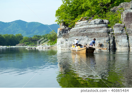 Saitama ken Nagami-cho Natural Monument Nagatoro Valley Line descent 40865484