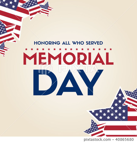 Happy memorial day poster flag american Happy memorial day poster flag american 40865680
