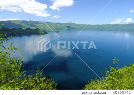 Towadako in the early summer watching from the observatory Towadako in the early summer watching from the observatory 40865742