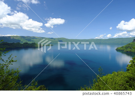 Towadako in the early summer watching from the observatory Towadako in the early summer watching from the observatory 40865743