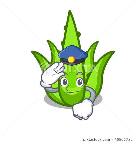 Police aloevera character cartoon style Police aloevera character cartoon style 40865783