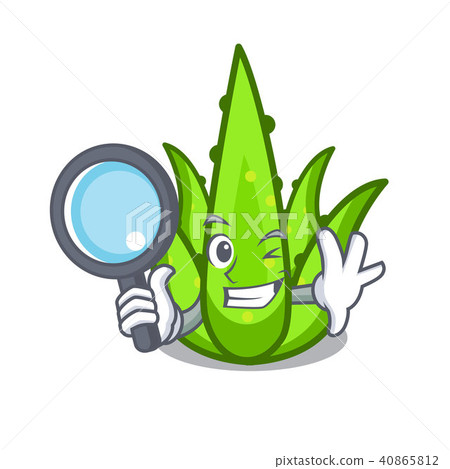 Detective aloevera character cartoon style Detective aloevera character cartoon style 40865812