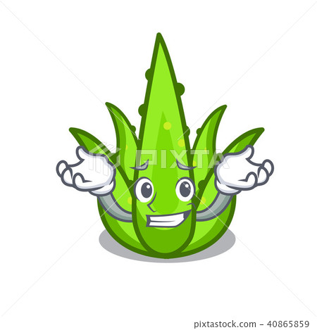 Grinning aloevera character cartoon style 40865859