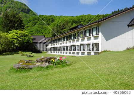 Resort in West Lake Towada lake in early summer 40866063