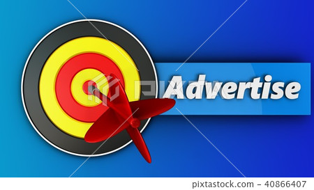 3d round target with advertise sign 3d round target with advertise sign 40866407
