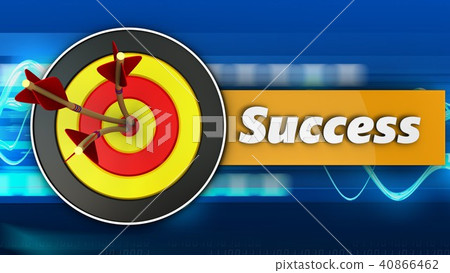 3d round target with success 40866462