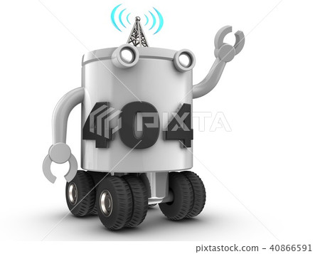 3d illustration of robot  40866591