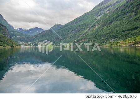 Dramatic fjord landscape in Norway Dramatic fjord landscape in Norway 40866676