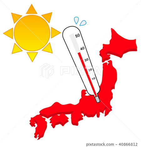 Illustration of a hot summer image 40866812