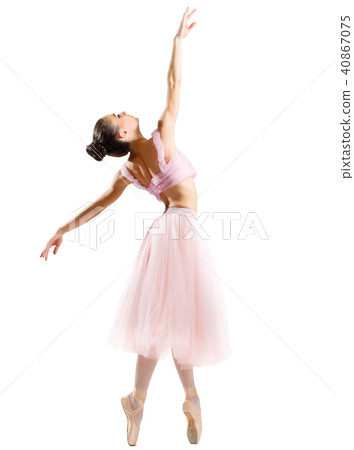 Ballerina isolated on white Ballerina isolated on white 40867075