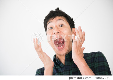 驚人的年輕日本人驚訝的恐懼 40867240