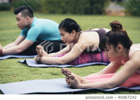 Stretching people 40867242