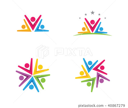 Community, network and social icon Community, network and social icon 40867279