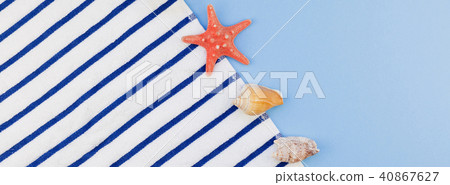 Flat lay concept of summer travel vacations 40867627