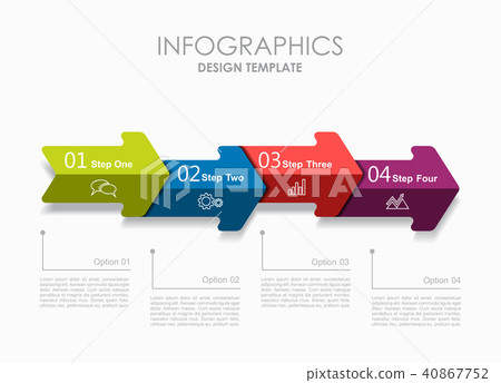 Infographic template. Vector illustration. Can be used for workflow layout, diagram, business step 40867752
