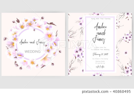 Save the date card, wedding invitation, greeting card with beautiful flowers and letters Save the date card, wedding invitation, greeting card with beautiful flowers and letters 40868495