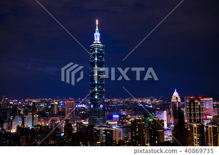 台灣台北101夜景 40869735