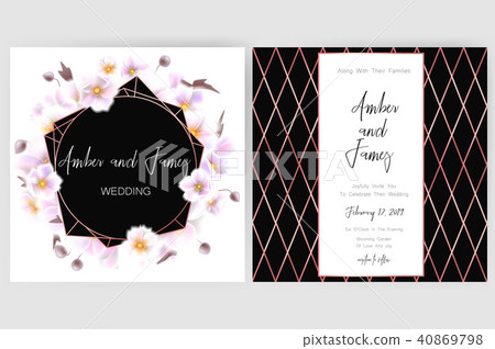 Save the date card, wedding invitation, greeting card with beautiful flowers and letters Save the date card, wedding invitation, greeting card with beautiful flowers and letters 40869798