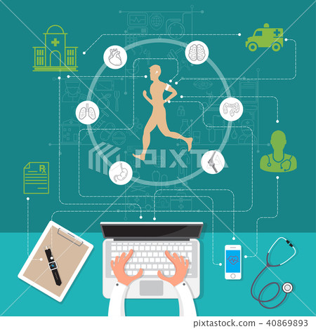 Vector illustration modern creative health  40869893