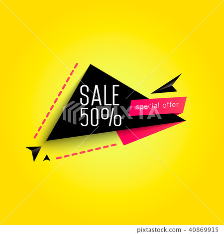 Abstract Sale banner. Sale 50 off. Abstract Sale banner. Sale 50 off. 40869915