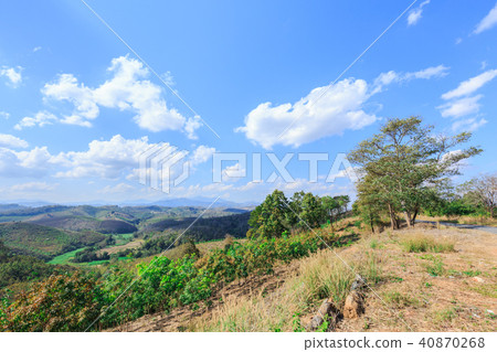 View from the hill at countryside of Nan ,Thailand View from the hill at countryside of Nan ,Thailand 40870268
