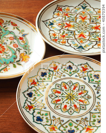 Turkish hand made painting dish 40870394