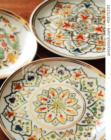 Turkish hand made painting dish 40870395