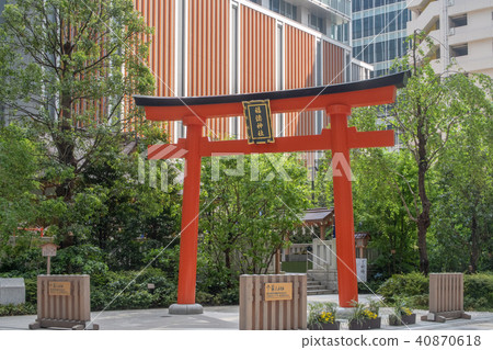 Nihonbashi,Fukutoku Shrine的鳥居 Nihonbashi,Fukutoku Shrine的鳥居 40870618