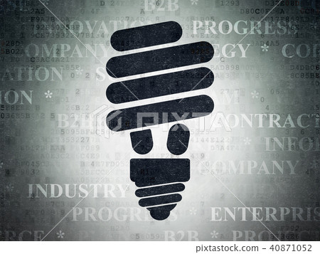 Finance concept: Energy Saving Lamp on Digital Data Paper background Finance concept: Energy Saving Lamp on Digital Data Paper background 40871052