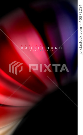 Abstract wave lines fluid rainbow style color stripes on black background Abstract wave lines fluid rainbow style color stripes on black background 40871254