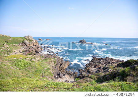 鳥瞰圖Hachinohe市Tanesashi海岸/ Nakasuka 40871294